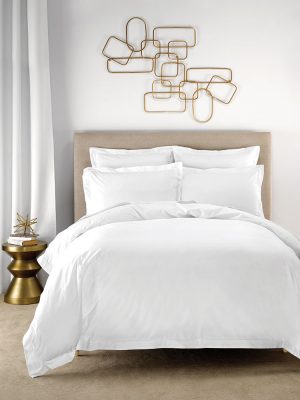 200 TC Cotton Percale  Fitted Sheet - White