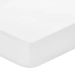 200 TC Cotton Percale  Fitted Sheet - White