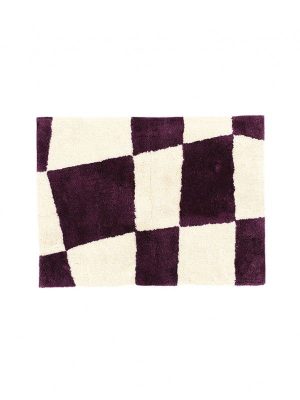 Lucca Tufted Bath Mat - Wine