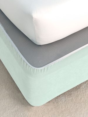 Faux Suede Bedwrap Duck Egg