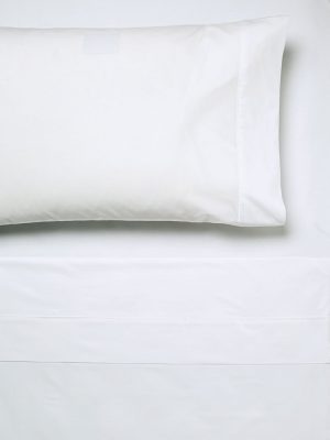 200TC Plain Dyed Pillow Case - White