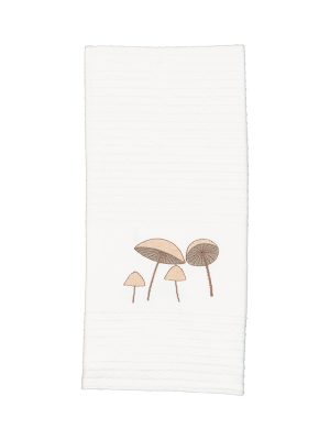 Mushrooms Tea Towel - White