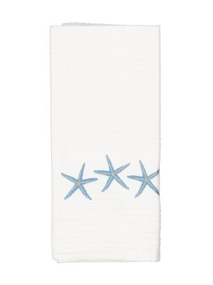 Starfish Tea Towel - White