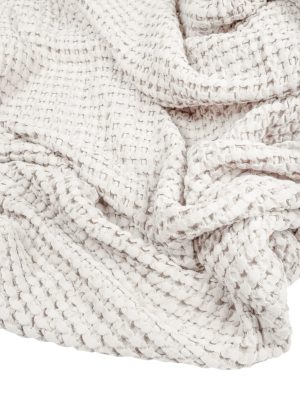 Double Layer Almond Milk Waffle Throw