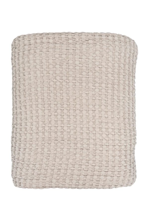 Double Layer Natural Waffle Throw