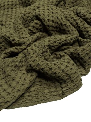Double Layer Winter Moss Waffle Throw