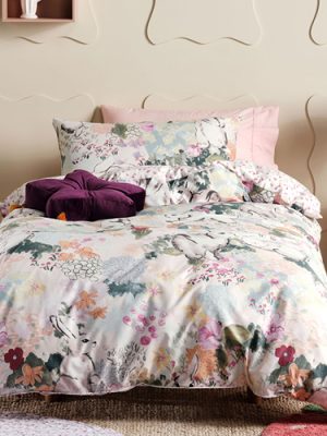 Bunny Tales Pink Posy Duvet Set