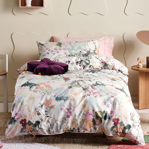 Bunny Tales Pink Posy Duvet Set