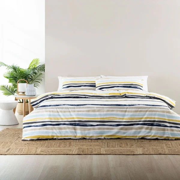 Brock Mustard Duvet Set