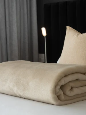 Belfiore Bone Plain Blanket