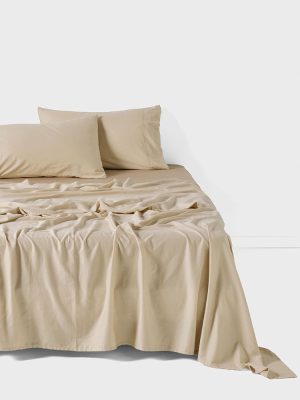 Surf Wash Taupe Fitted Sheet