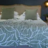 Amanda Biome Olive White  Throw