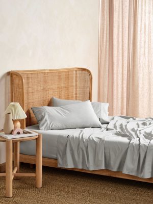 Elka Flat Sheet - Silver