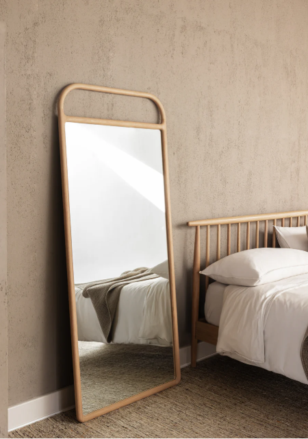 Imperial Oak Floor Mirror