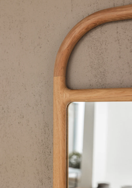 Imperial Oak Floor Mirror