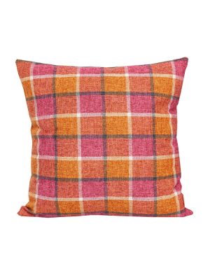 Checkmate Coral Blush Scatter Cushion