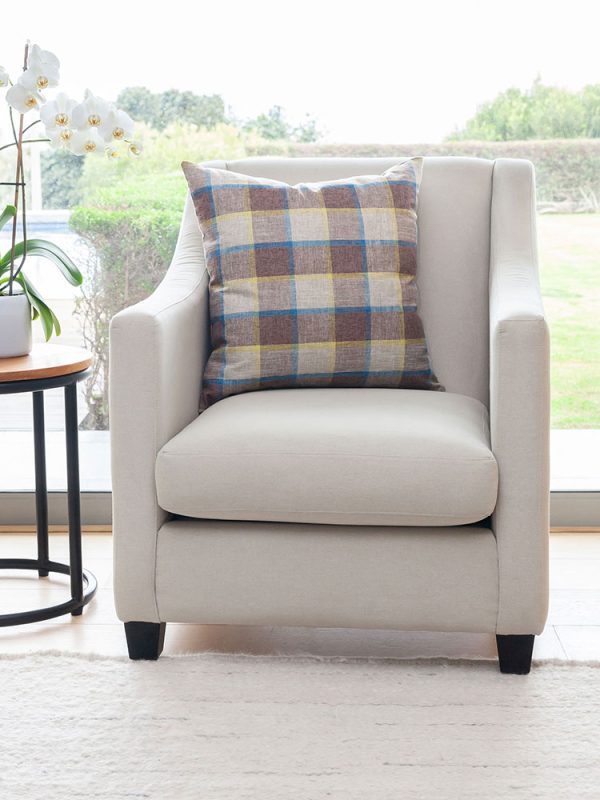 Checkmate Scatter Cushion - Mocha