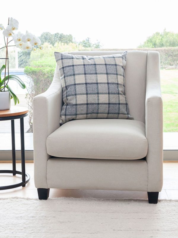 Checkmate Scatter Cushion - Silvermist