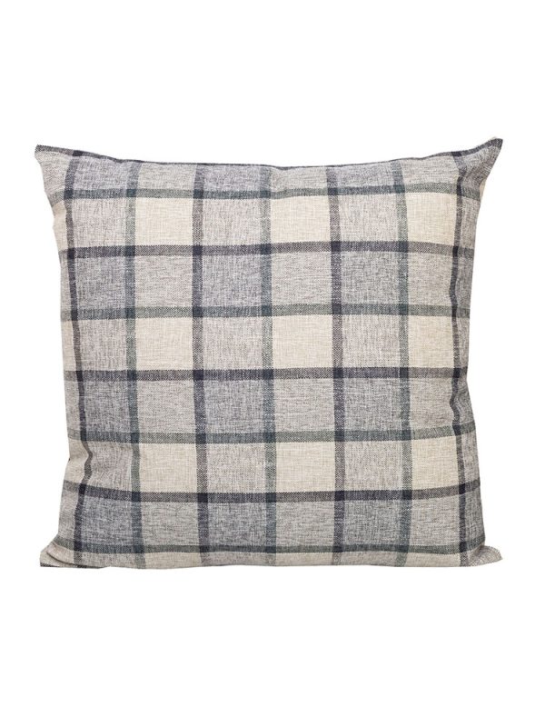 Checkmate Scatter Cushion - Silvermist