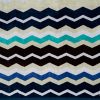 Chevron Blue Beach Towel