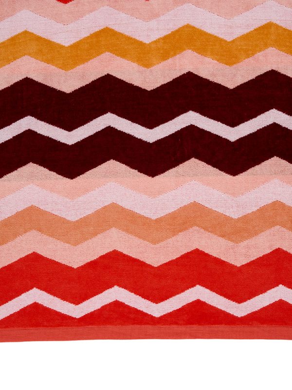 Chevron Coral Beach Towel