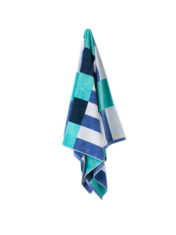 Square Blue Beach Towel