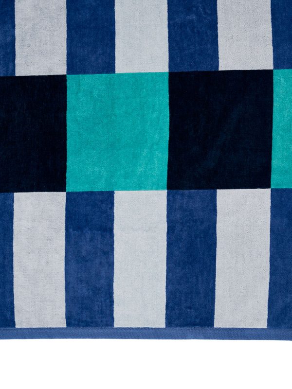 Square Blue Beach Towel