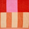 Square Pink Beach Towel