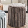Velvet Ottoman