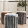 Velvet Ottoman