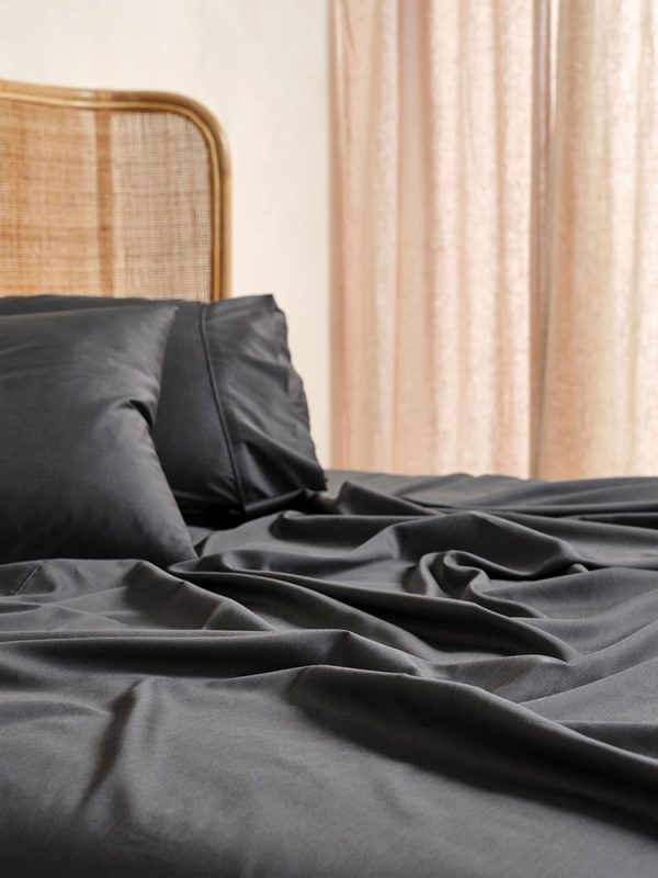 Elka Duvet Cover - Charcoal