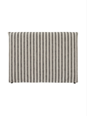 Aurora Espresso Slipcover Headboard