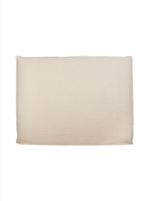 Aurora Saltpan Pumice Slipcover Headboard