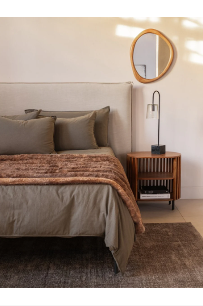 Aurora Yale Linen Slipcover Headboard