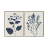 Blueprint Leaves Lino Set of 2