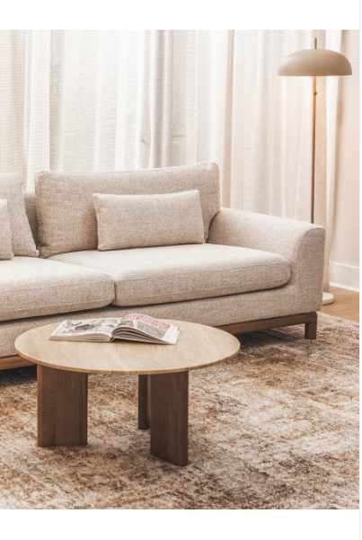 Caroline Cosmopolitan Almond 4 Seater