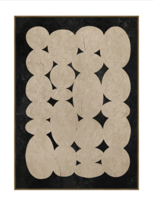 Conglomerate Coal  Clay Wall Art