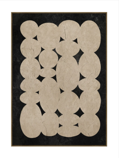 Conglomerate Coal  Clay Wall Art