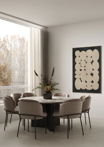 Conglomerate Coal  Clay Wall Art