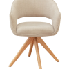 Emma Global Almond Swivel Dining Chair