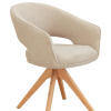 Emma Global Almond Swivel Dining Chair