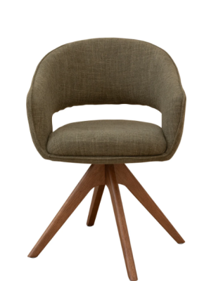 Emma Global Basil Swivel Dining Chair