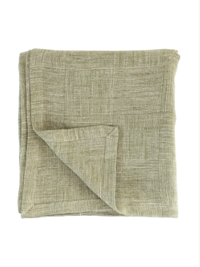 Fine Check Cilantro Throw