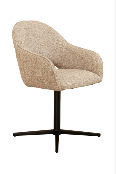 Gail Cosmopolitan Honey Swivel Dining Chair