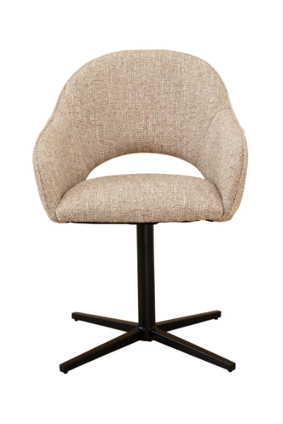 Gail Cosmopolitan Honey Swivel Dining Chair