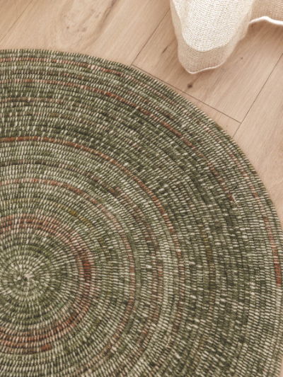 Inca Fields Round Rug