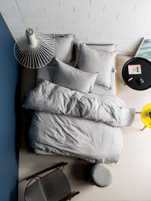 250TC Cotton Light Grey Pillow Cases