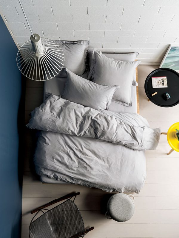 250TC Cotton Light Grey Pillow Cases