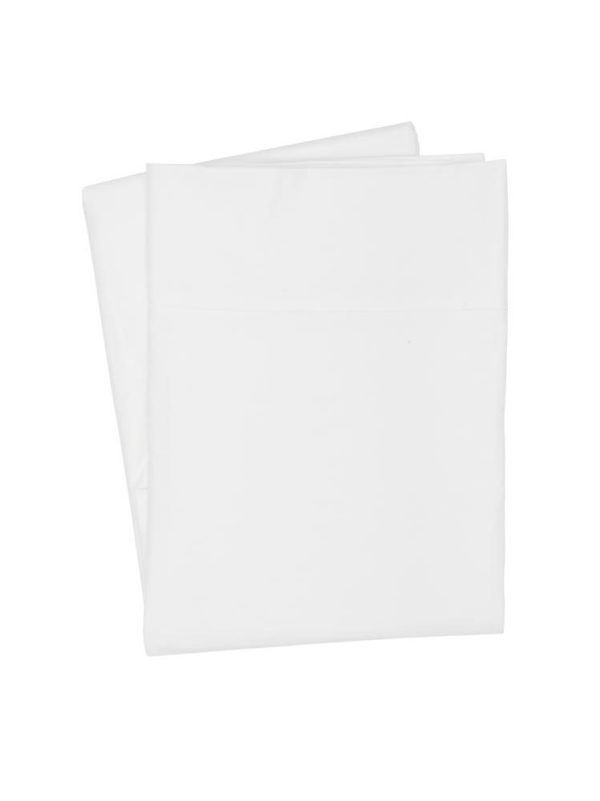 250TC Cotton White Pillow Cases