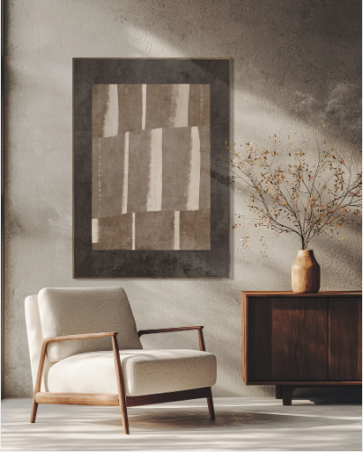 Overlay Hazel Cream Wall Art